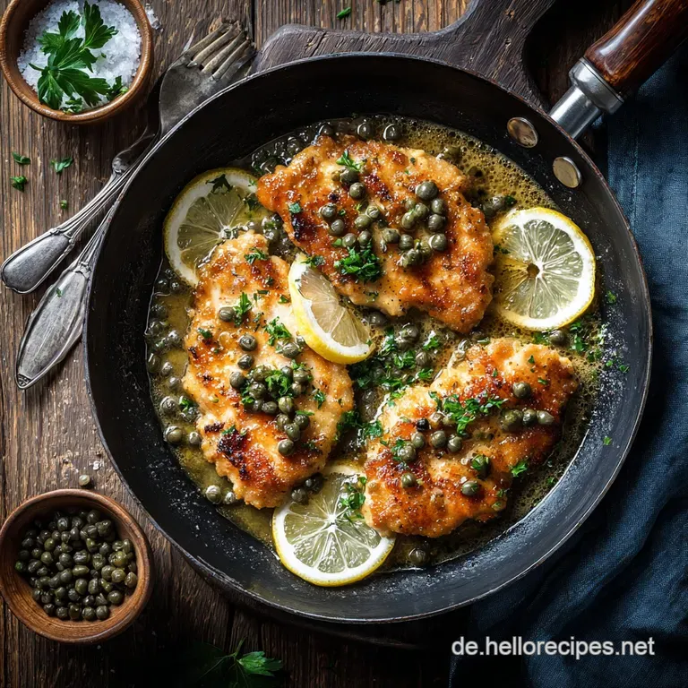 Chicken Piccata: Das Beste Rezept F&uuml;r Huhn Mit Zitronen-Kapern-Sauce presentation