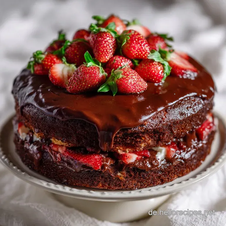 Die Schoko Erdbeer Torte: Super Cremig und Vollmundig