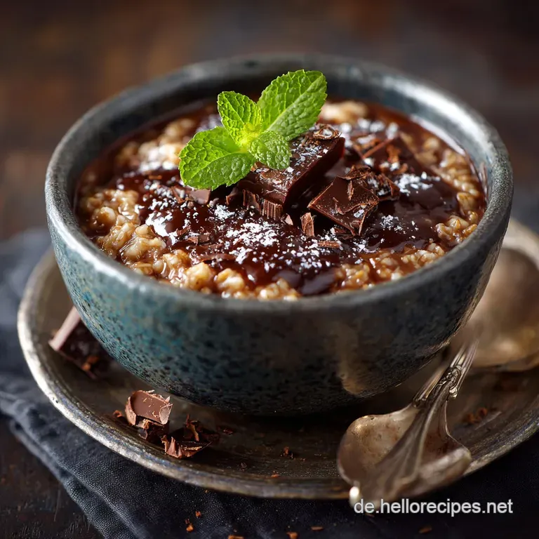 GutenMorgenGenuss Cremiges SchokoMinzePorridge à la After Eight