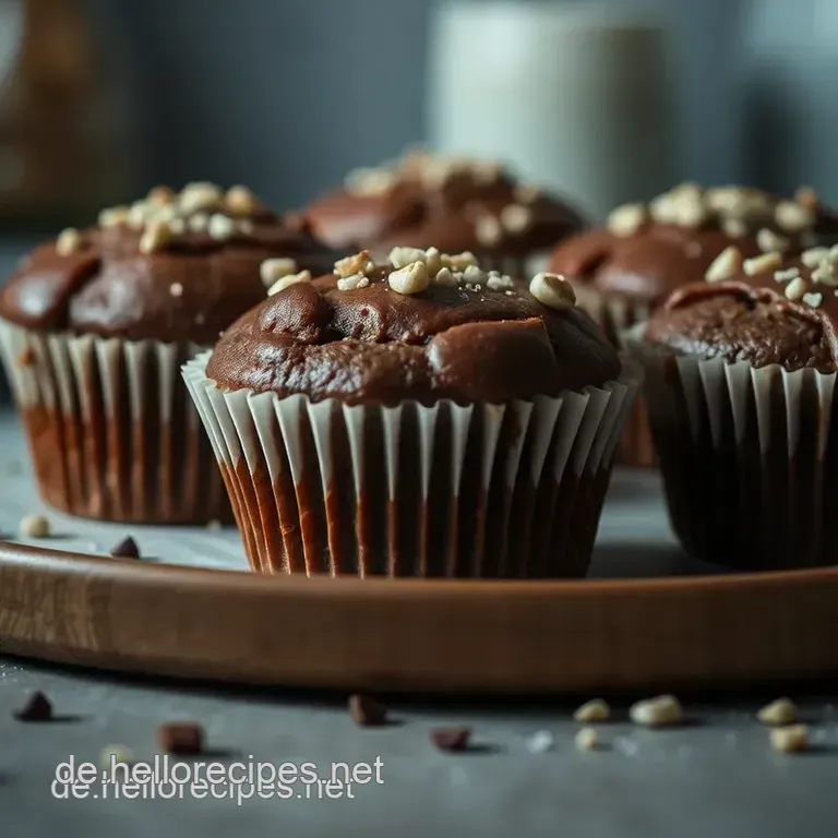 Schokoladige Gaumenfreuden: Einfache Schokomuffins presentation