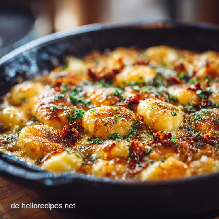 Schupfnudelhackpfanne: Das Einfache Feierabend-Gl&uuml;ck Mit Cremiger So&szlig;e presentation