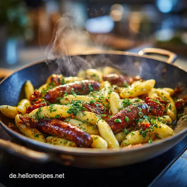 SchupfnudelHackPfanne: Das einfache Feierabend-Gl&uuml;ck mit cremiger So&szlig;e