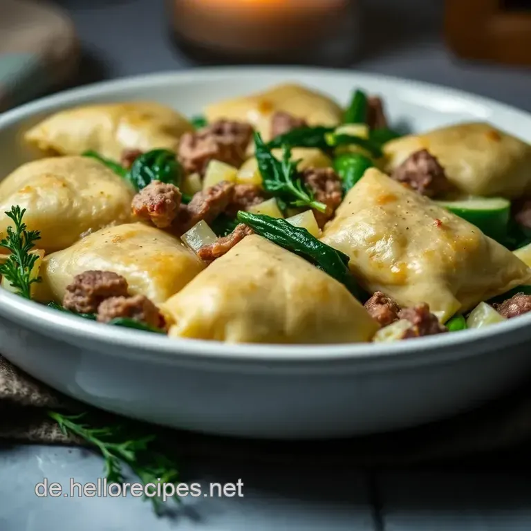 Schwäbische Maultaschen – Herzhaft gefüllte Teigtaschen presentation