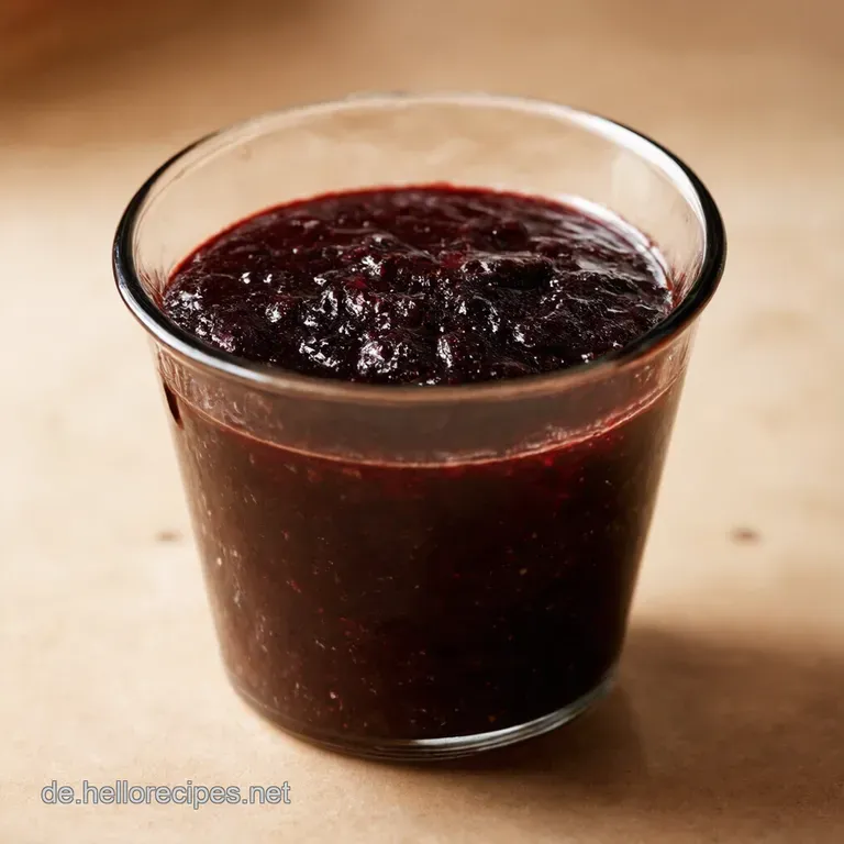Schwarze Johannisbeer Marmelade Sommer Im Glas presentation