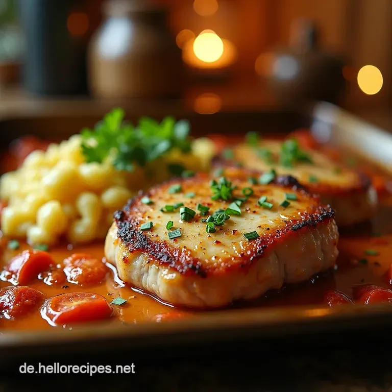 Schweinekotelett Mit Kartoffeln Vom Blech Ein Abendessen Wie Von Mutti presentation