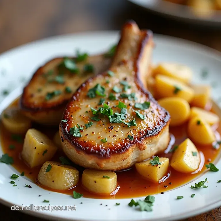 Schweinekotelett mit Kartoffeln vom Blech Ein Abendessen wie von Mutti