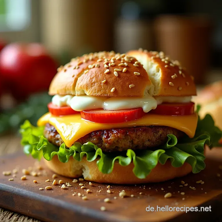 SchweizerhofGenuss Gourmet Putenbrust Sandwich mit Apfel Brie presentation