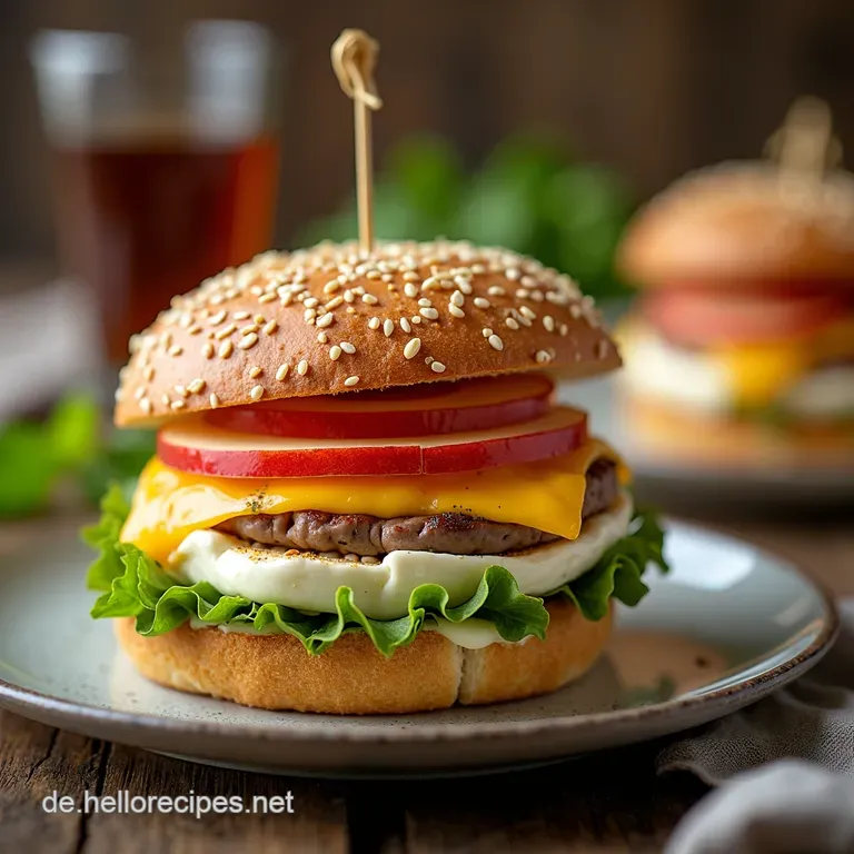 Mein Apfel Gurke Brie Pute Sandwich Gourmet Brotzeit in 10 Minuten