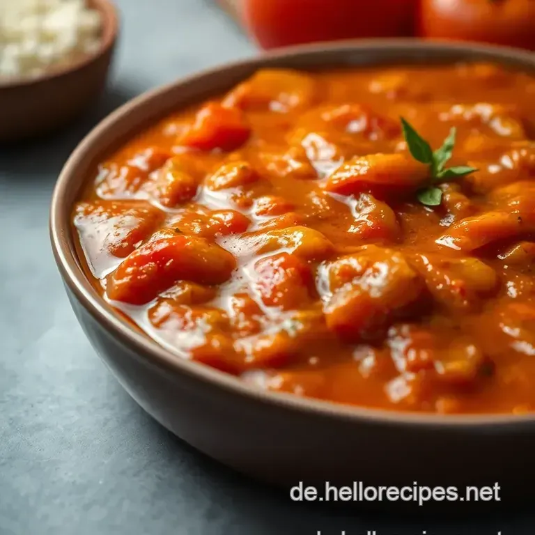 Selbstgemachter Curryketchup presentation