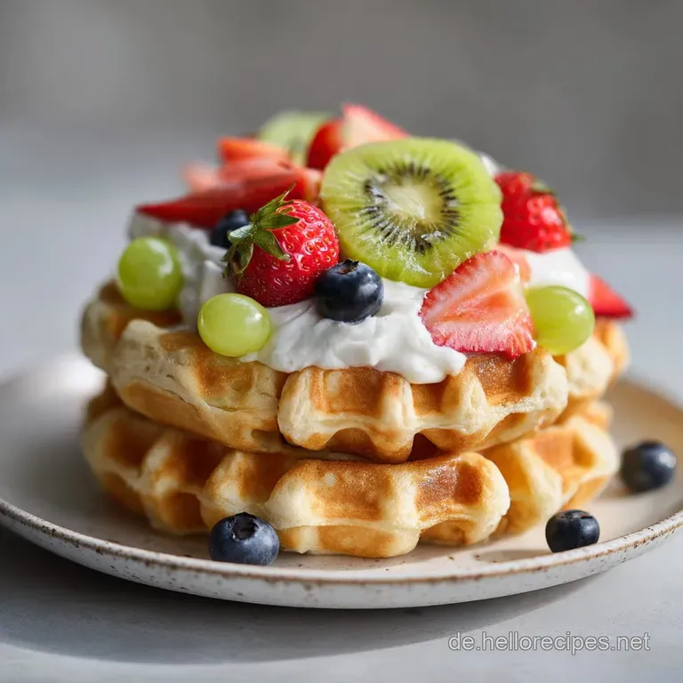 Skyr Waffeln: Au&szlig;en Kross Innen Zart