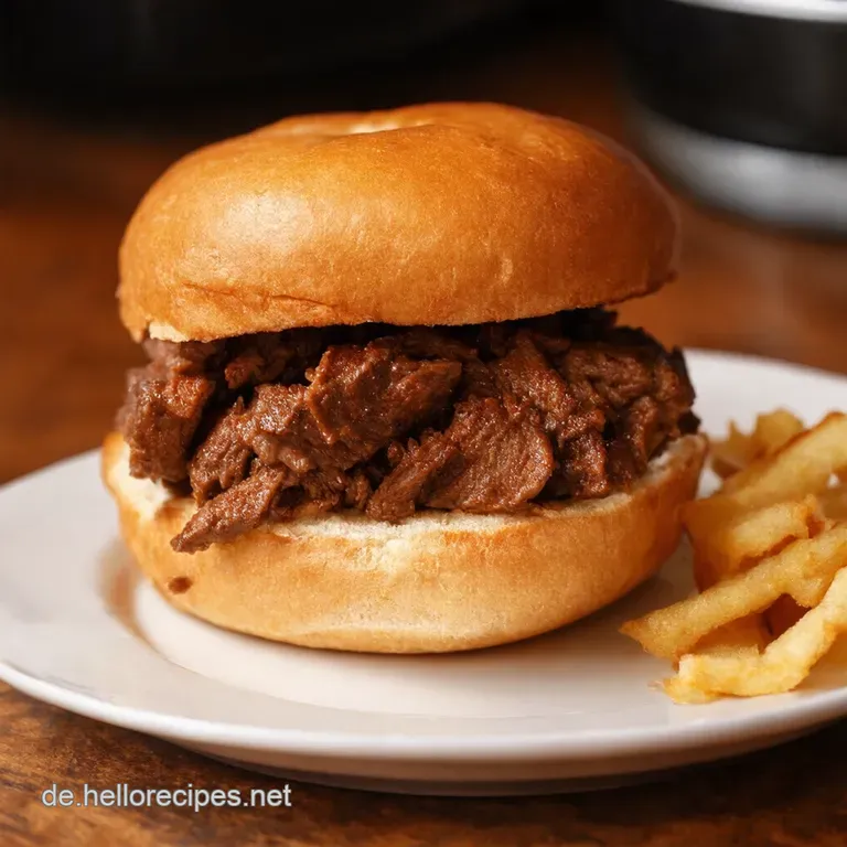 Slow Cooker Bbq Pulled Beef Sandwiches Der Gem&uuml;tlichste Bbqgenuss presentation