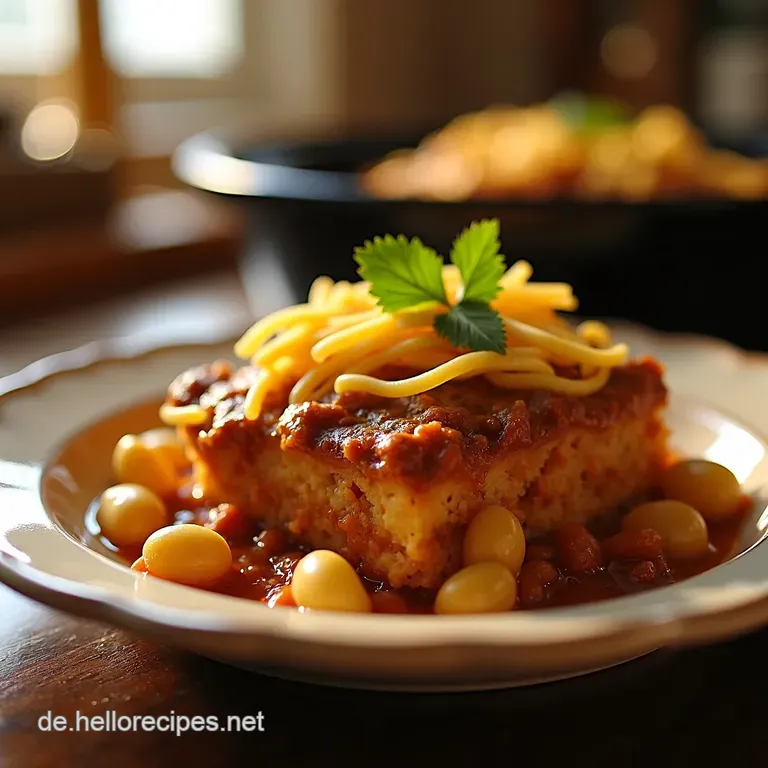 Slow Cooker Cowboy Casserole presentation