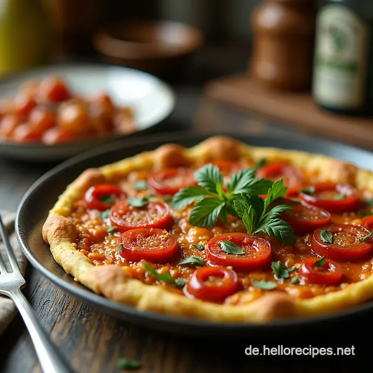 Slow Living Galette mit Karamellzwiebeln Feta und Thymian presentation