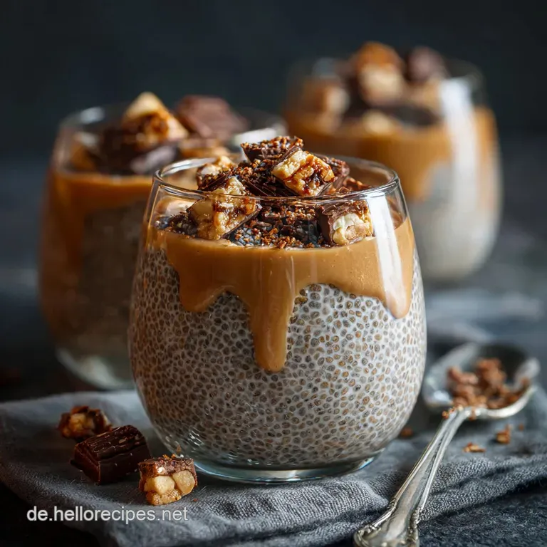 Das SnickersErlebnis ohne Reue Cremiger SchokoKaramell Chia Pudding