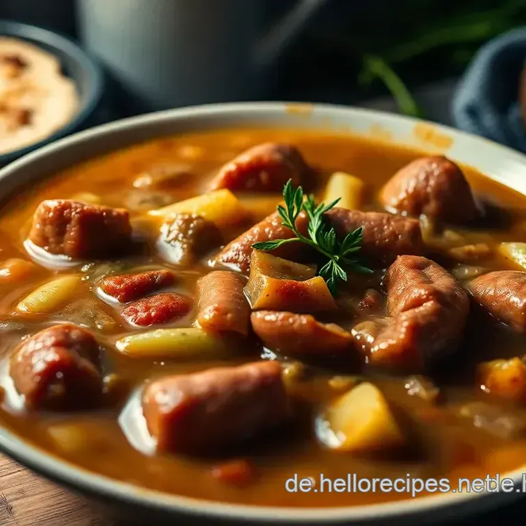 Soljanka nach Original DDR-RezeptDu hast: Omas beste Wurstsuppe!