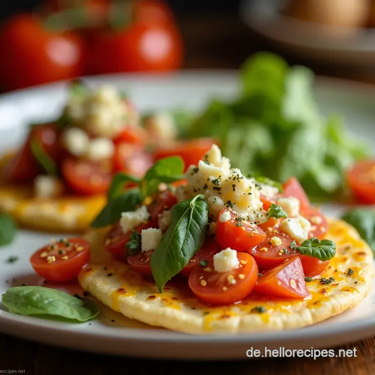 Sonne Im Brotteig Griechischer Salat Pita Taschen presentation