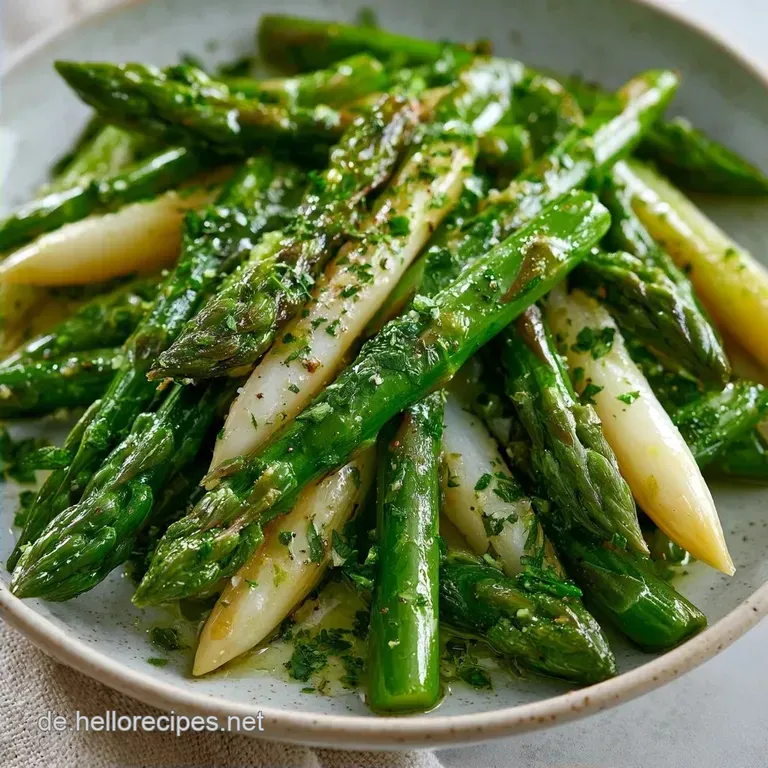 Spargelsalat mit Kr&auml;utern: Knackig und Frisch