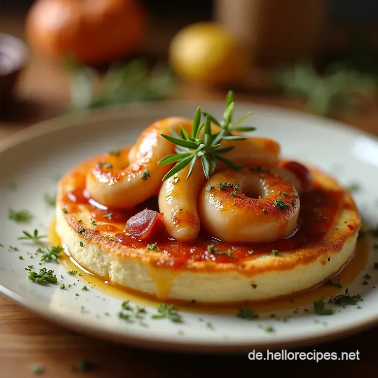 SpeckZwiebelKäseSchnecken mit MohnHonigGuss presentation