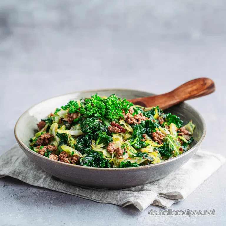 Spitzkohl Hackfleisch Pfanne: In 35 Minuten fertig