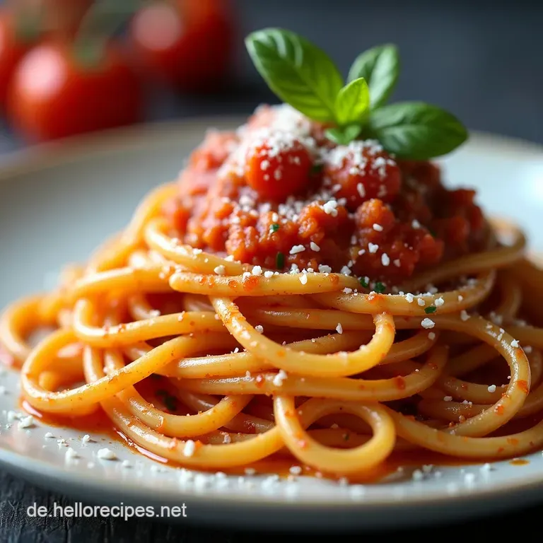 Die Einfache Italienische TomatenPasta mit Sonnentomaten Rezept
