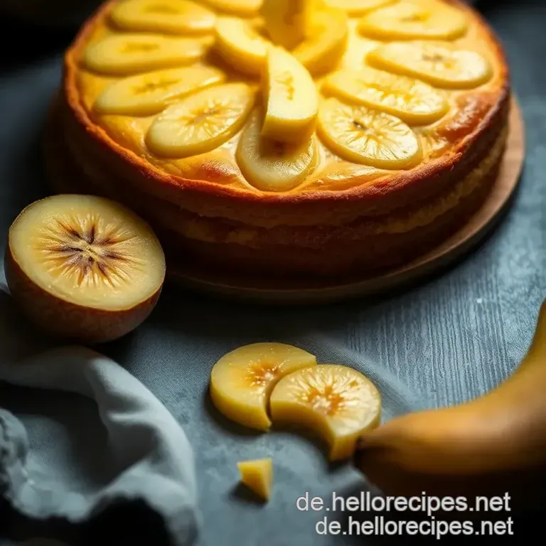 Süße Gelbe Obsttorte mit Pfirsichen und Ananas presentation