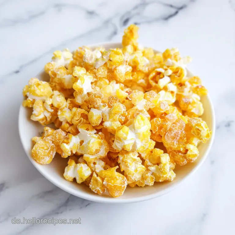 S&uuml;&szlig;es Popcorn: Knusprige Zuckerglasur