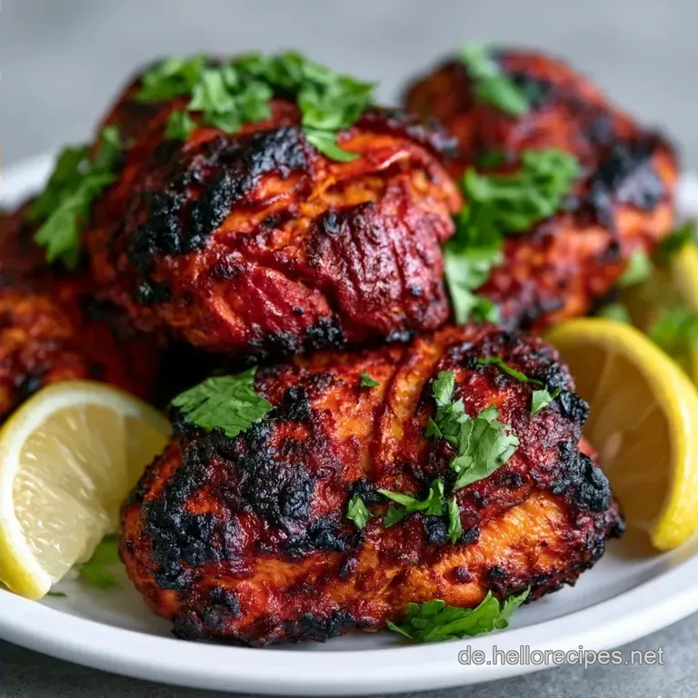 Authentisches Tandoori H&auml;hnchen aus dem Ofen