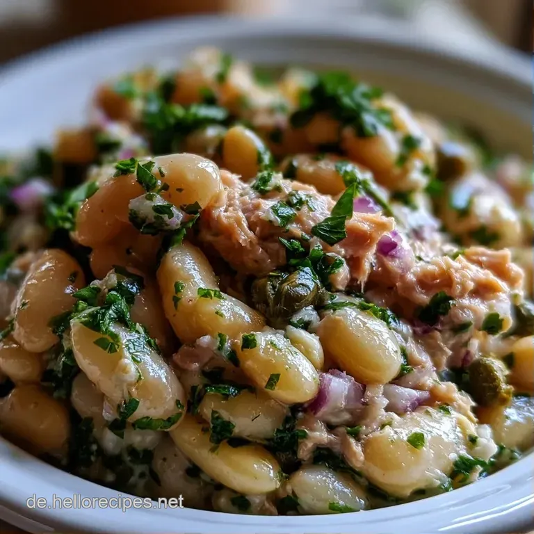 Elegant angerichteter Salat mit gl&auml;nzenden Oliven&ouml;l-Tropfen, frischer Petersilie und hellgelben Zitronenscheiben auf Porze...