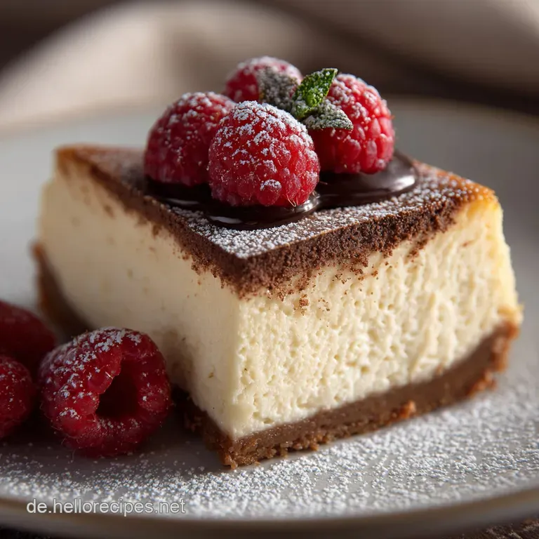 Schokoladencheesecake: Der Ultimative Tiefdunkle New York Style K&auml;sekuchen presentation
