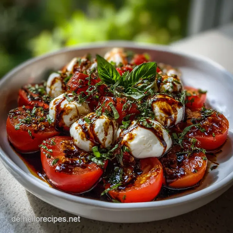 Tomaten Burrata Salat: Schneller Sommersalat presentation