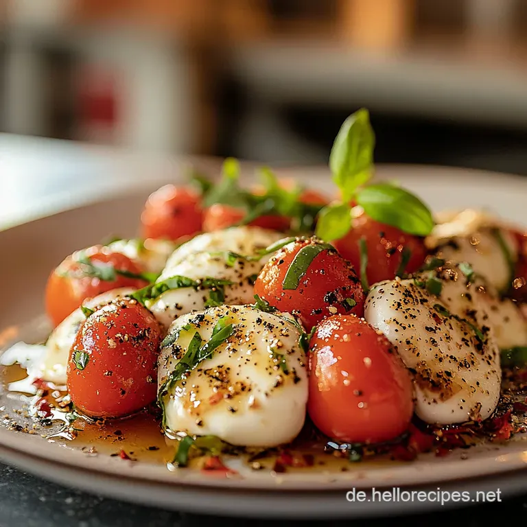 TomatenGurkenMozzarellaSalat Ein Hauch von Bella Italia presentation