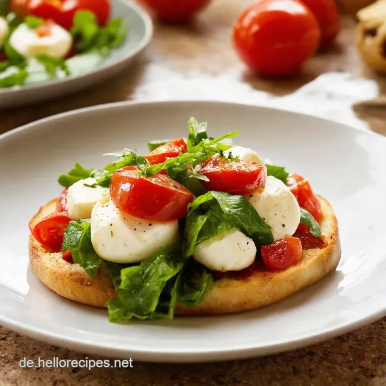 Tomatengurkenmozzarellasalat Mit Basilikumdressing presentation
