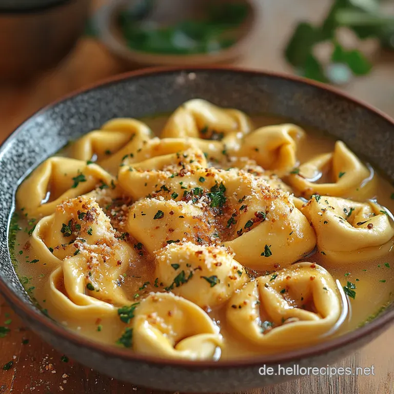 Tortellini in Brodo Die italienische Seele in einer Schüssel presentation