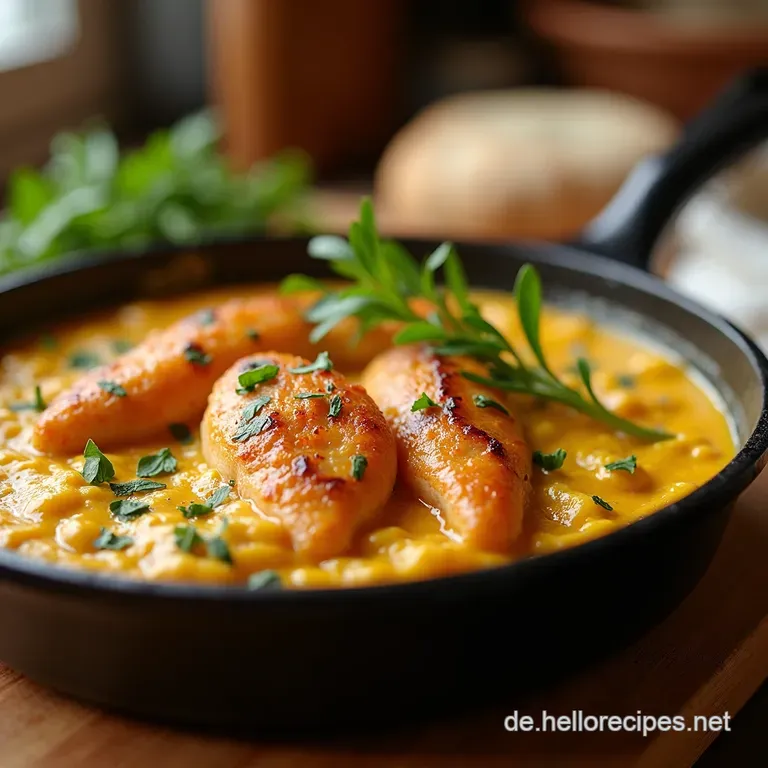 Toskanische H&auml;hnchenpfanne Cremig K&ouml;stlich Fertig presentation