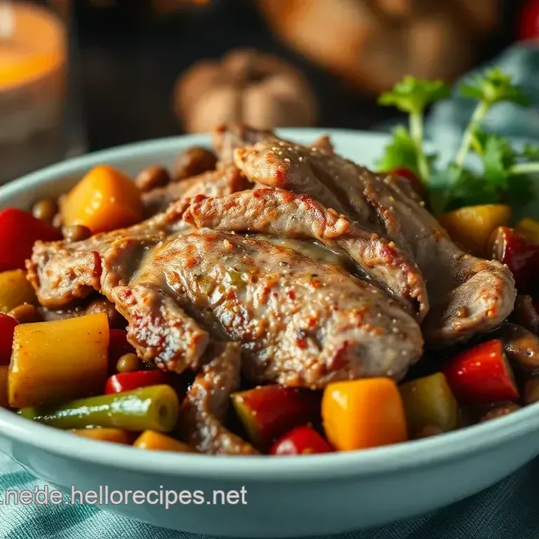 Traditionelles Silvester Essen: Festlicher Braten mit Rotkohl
