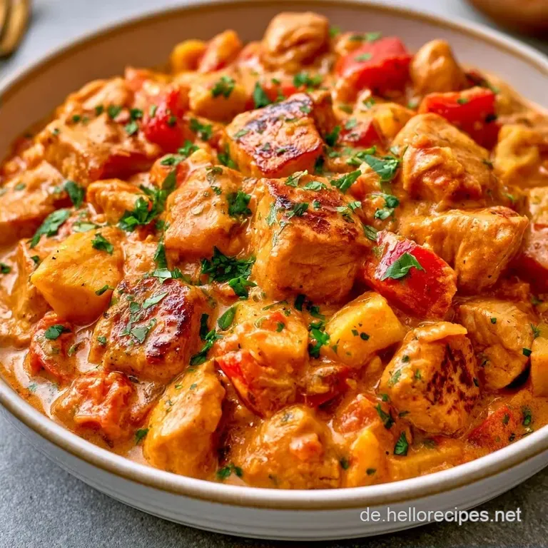 Tropisches Ananas H&auml;hnchen Curry mit Kokosmilch