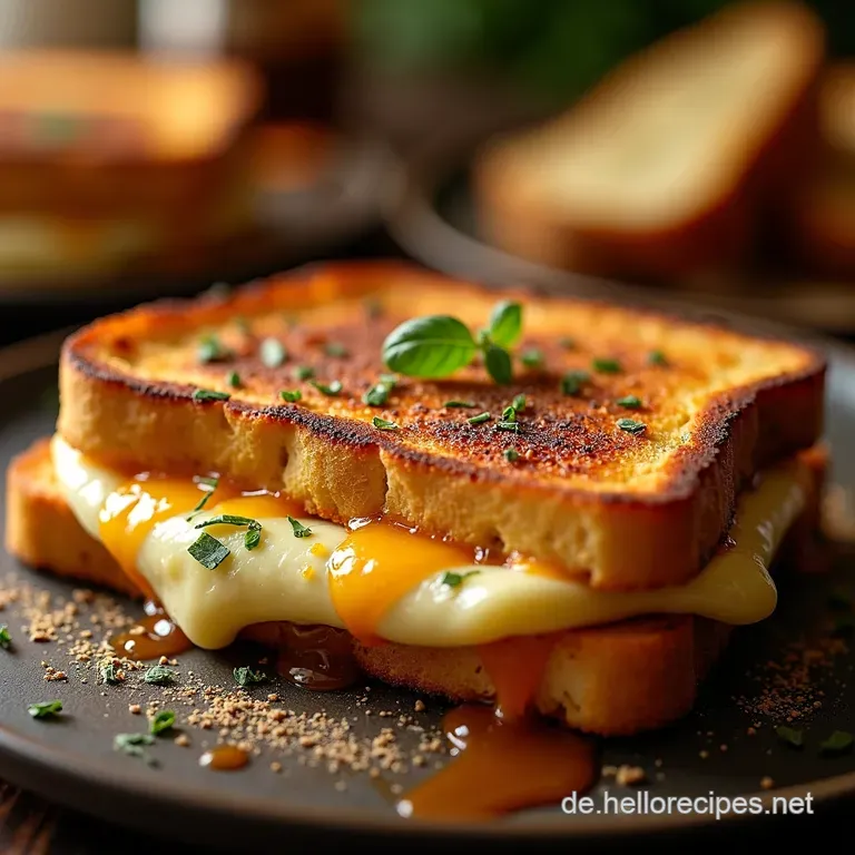 Trüffel Grilled Cheese Der König unter den Toasts presentation