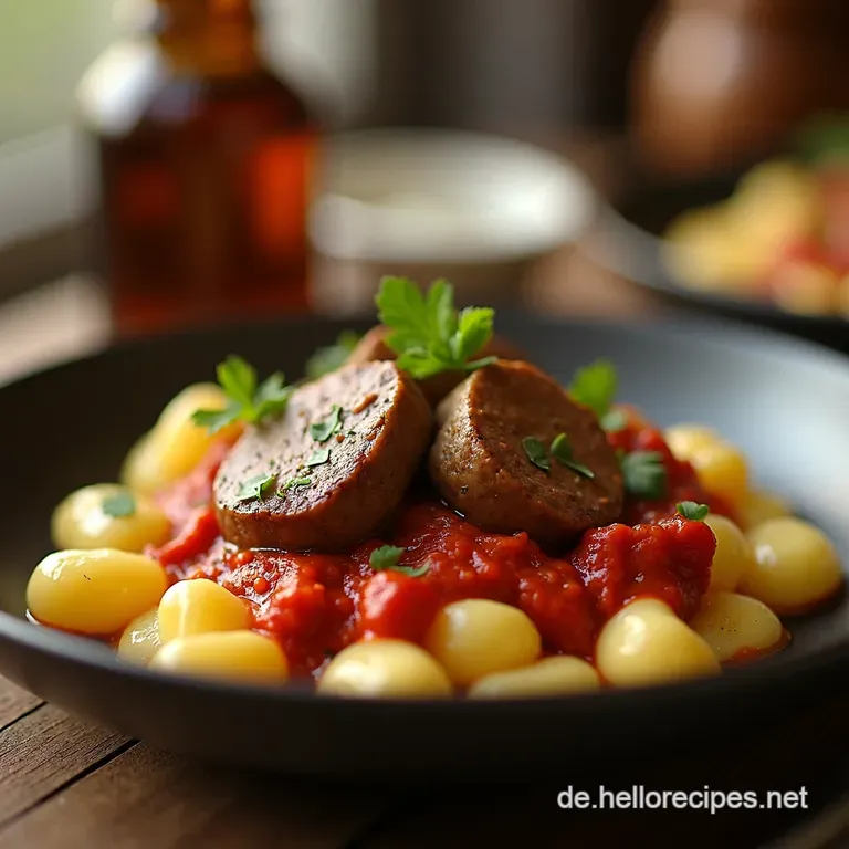 TrüffelWaldpilzGnocchi mit MascarponeSauce presentation