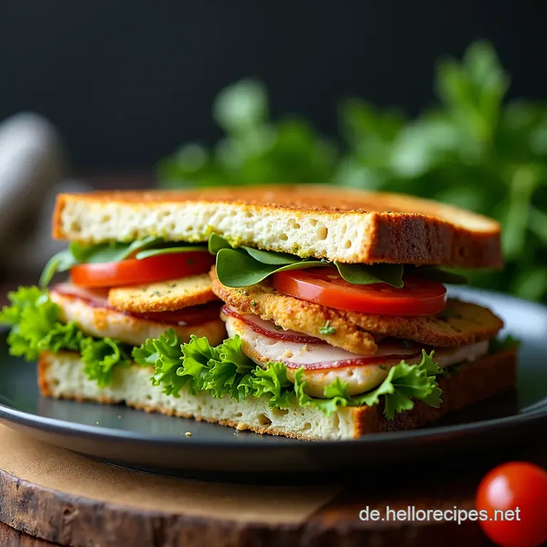 Turkey Pesto Sandwich Der TruthahnPestoTraum