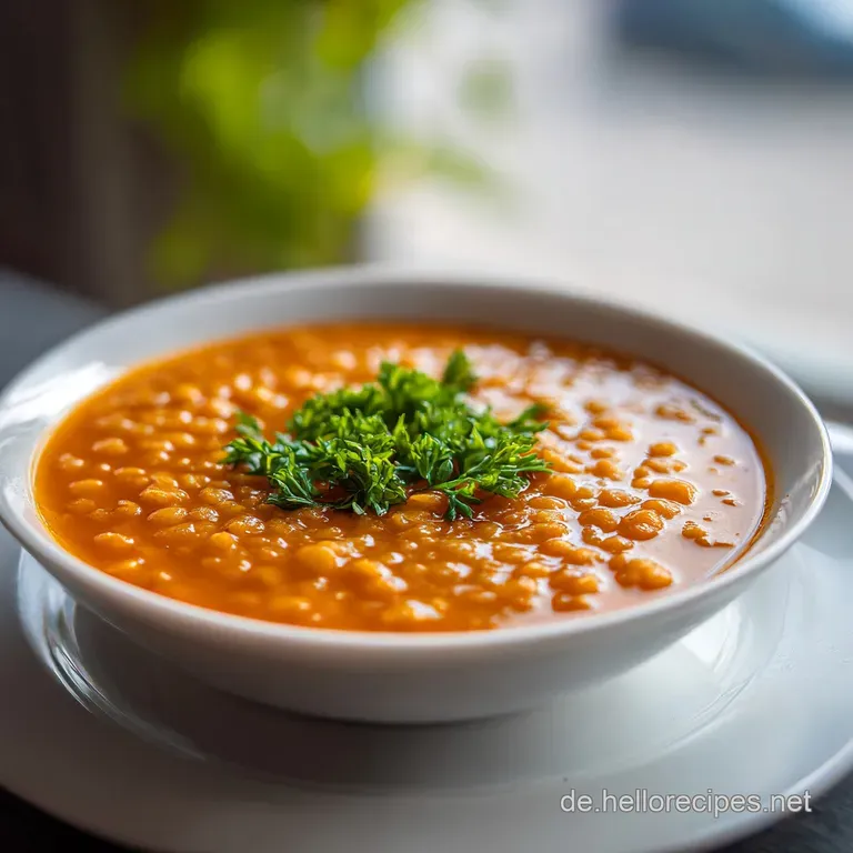 T&uuml;rkische Rote Linsensuppe: Cremig und Aromatisch