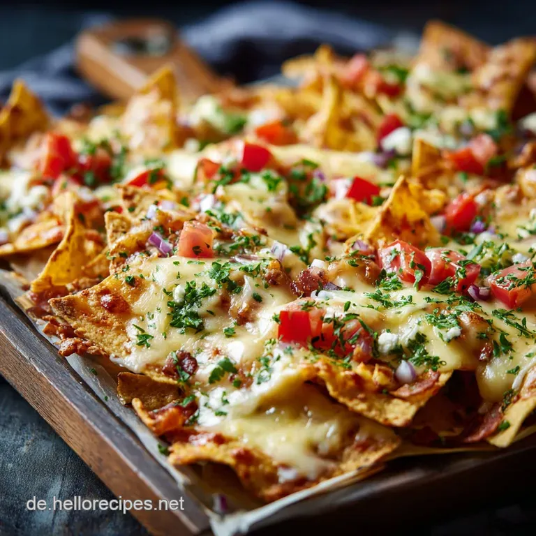 &Uuml;berbackene Nachos Mit K&auml;se: Das Ultimative Vegetarische Soul Food in 35 Minuten presentation