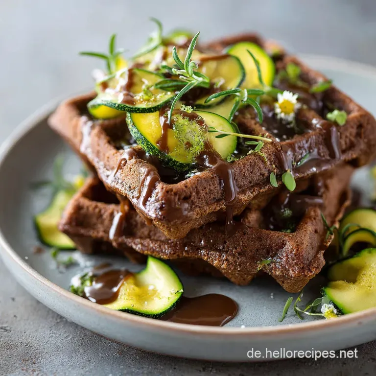 S&uuml;&szlig;e Tarnung Vegane Schokowaffeln Mit Geheimzutat Zucchini presentation