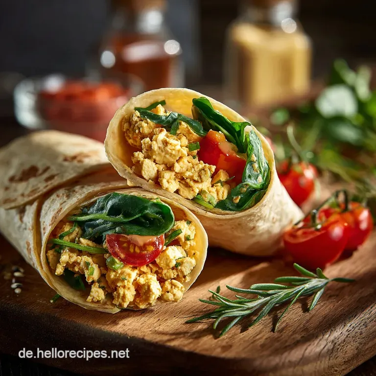 Veganer Fr&uuml;hst&uuml;ckswrap Mit Tofur&uuml;hrei Der Wachmacherwrap F&uuml;r Ihr B&uuml;ro presentation