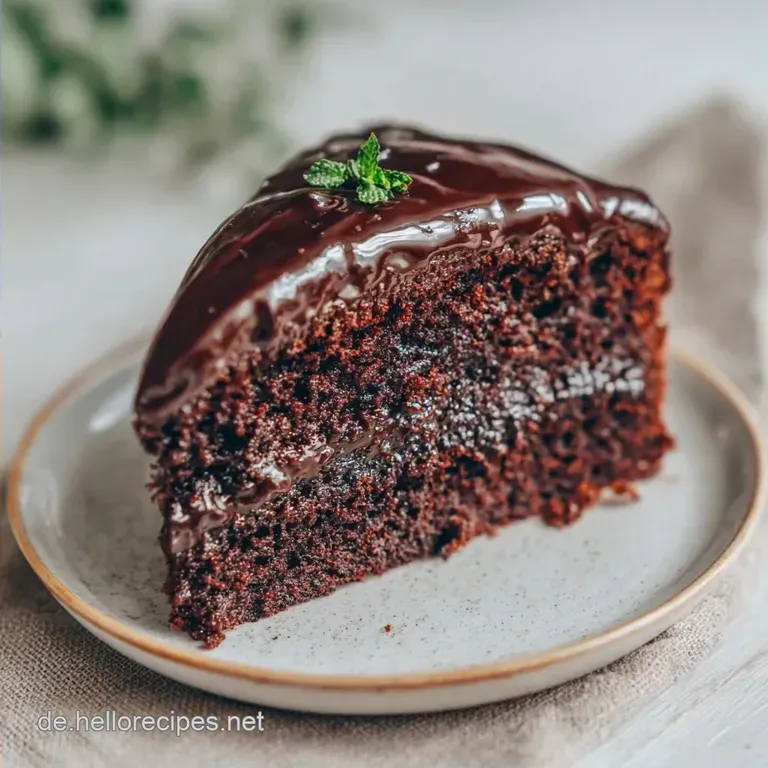 Veganer Schokoladenkuchen: Saftig und Samtig