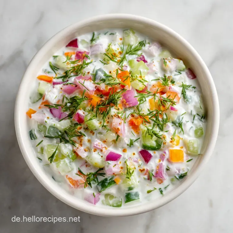Veganes Mixed Vegetable Raita: Cremig und Erfrischend