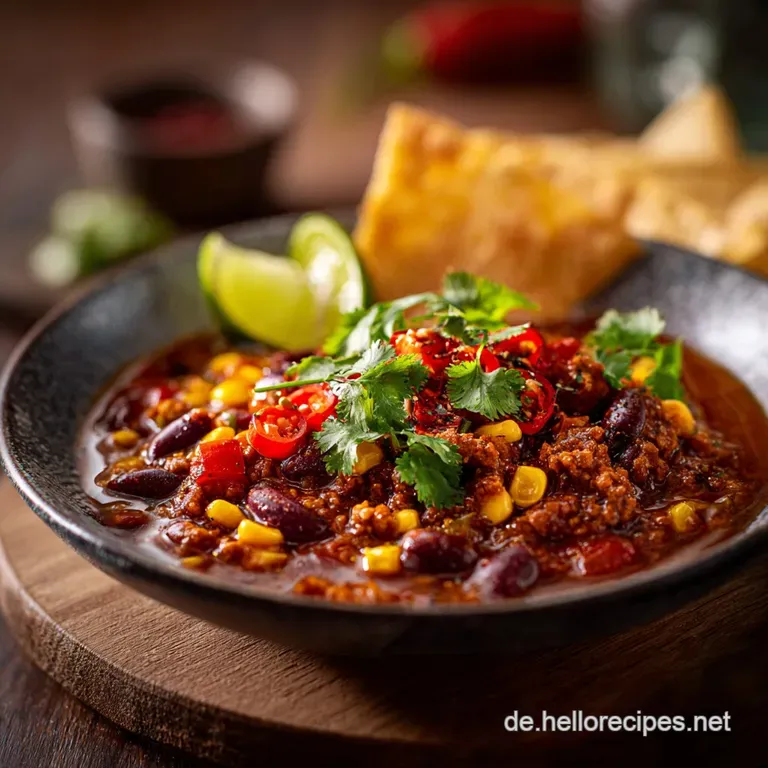 Vegetarisches Chili Sin Carne: Unser Herzhaftes Rezept Mit Ger&auml;uchertem Soja-Hack presentation