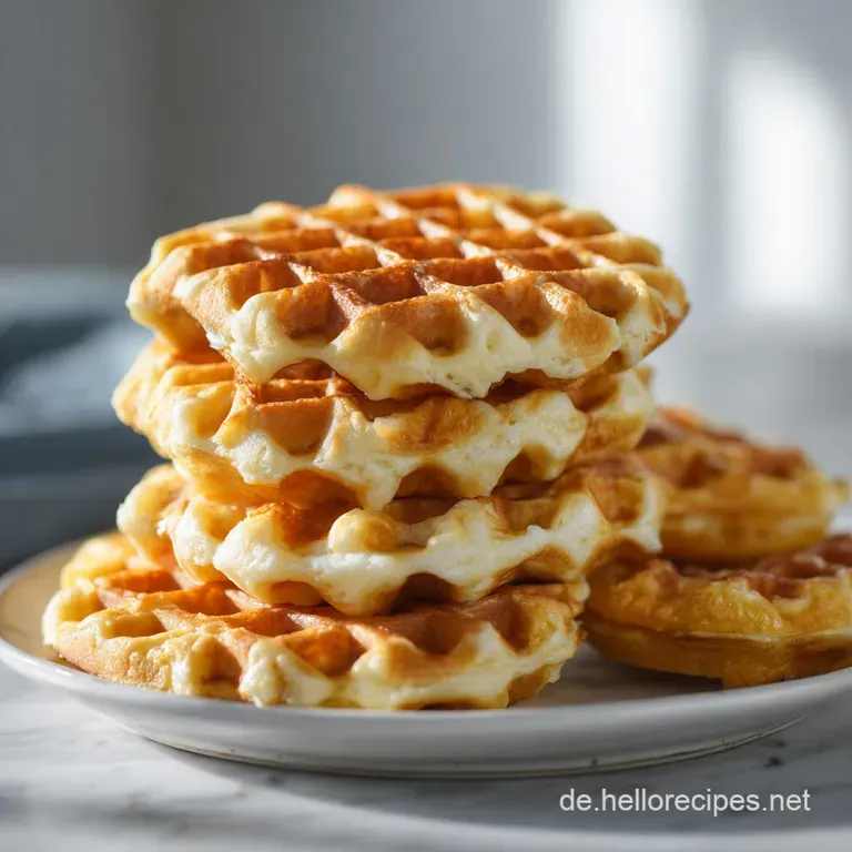 Delicate waffles arranged artfully with fresh raspberries and whipped cream. Lightly drizzled syrup completes this elegant...