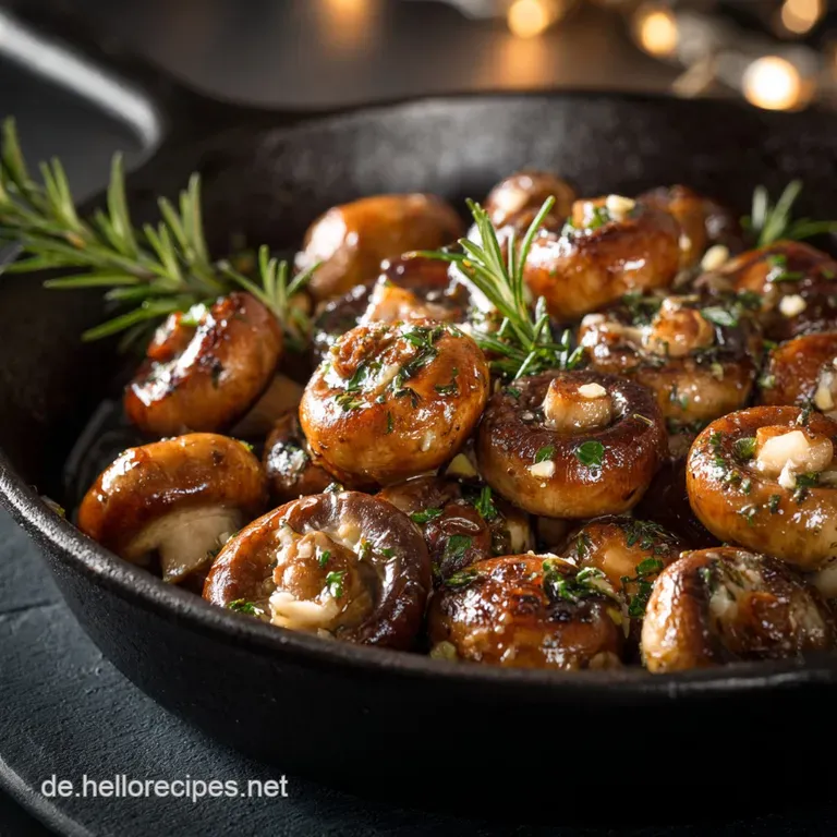 Champignons wie vom Weihnachtsmarkt mit Knoblauchs: Das Original Rezept