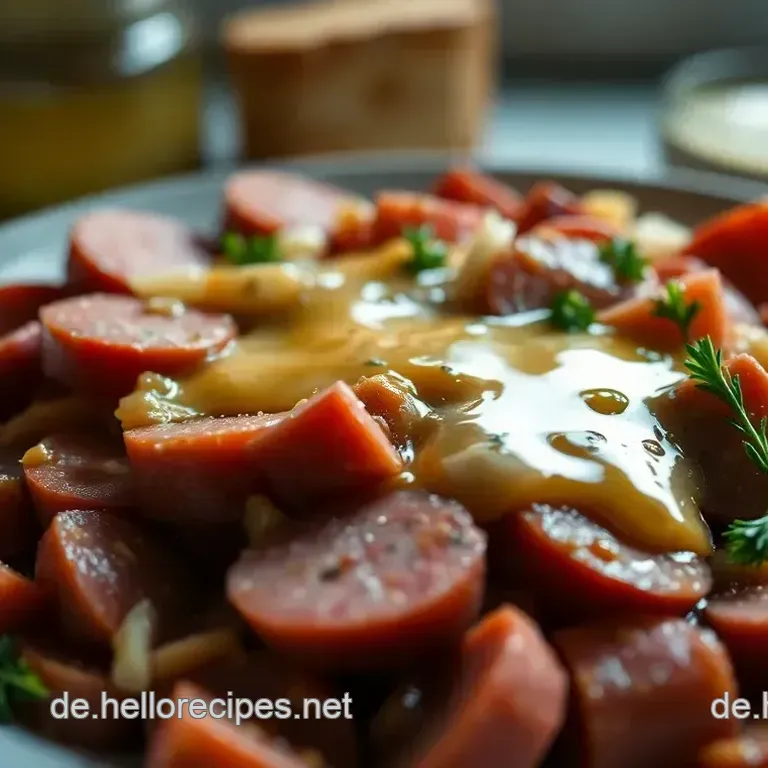 Würziges Essig-Öl-Dressing für Wurstsalat