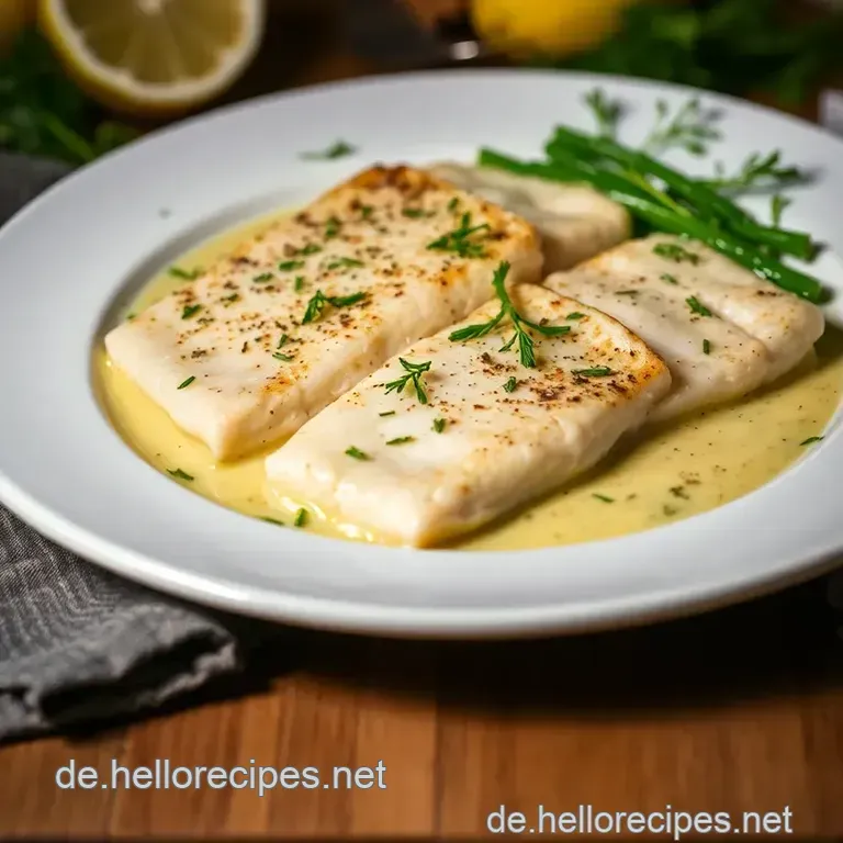 Zanderfilet in Kräuterbutter mit sautiertem Gemüse presentation